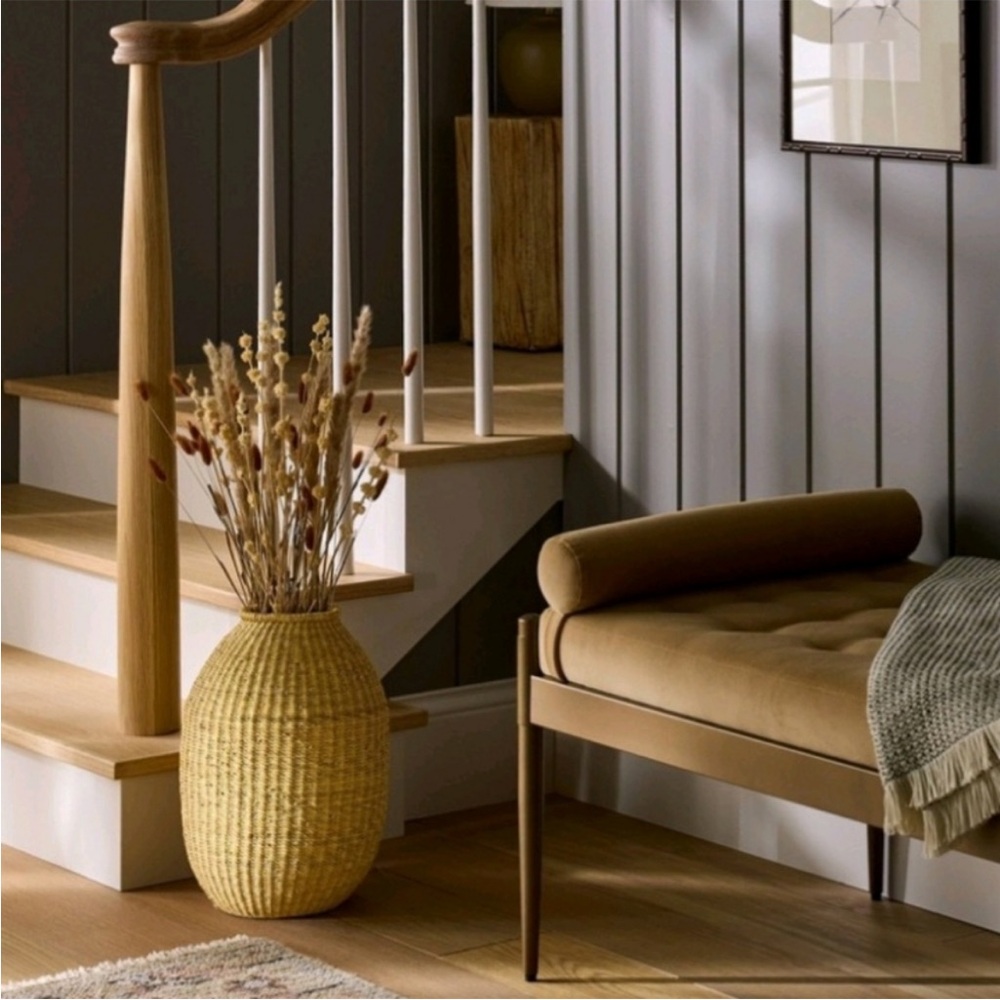 Studio McGee 16” Elephant Grass Woven Vase - Picture 2 of 7